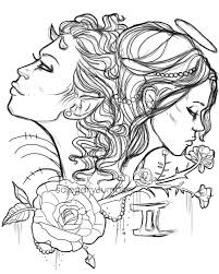 Rima Oguz Adli Kullanicinin Ikizler Panosundaki Pin Ikizler Burcu Sanat Cizimleri Burclar