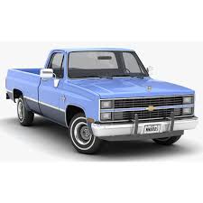 1983 Chevrolet K30 Silverado 3d Model In 2020 Chevrolet Silverado 3d Model