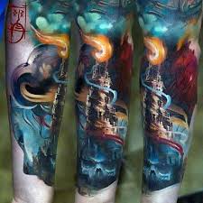 70 Colorful Tattoos For Men Vivid Ink Design Ideas