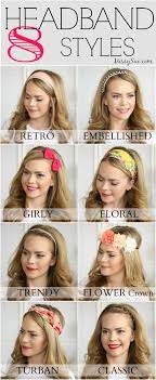 8 Headband Styles Headband Hairstyles Long Hair Styles Headband Styles