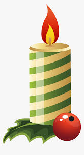 Green Christmas Candle Png Clipart Image Christmas Bells With Mistletoe Transparent Png Kindpng