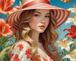 AI Generated Lilies Photos and Artwork