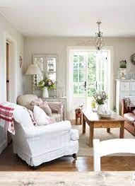 Appropriate decoration of your small living room helps to keep your room organized, clean and even reduce your depression and stress, apart from enhancing. Country Cottage Decorating Ideas With White Brown Accents French Country Living Room Cottage Living Rooms Farm House Living Room