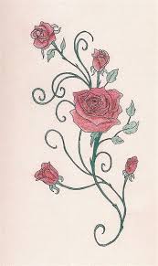 Tattoo Designs Rose Vines Vine Drawing Roses Drawing Flower Line Drawings