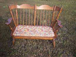 tell city chair company vintage maple love seat rocker tell city maple furniture early american decorating