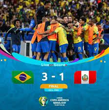 Streaming on fubotv, espn+, nbc sports live and telemundo deportes en vivo) at the the brazilians have yet to lose in the 2019 copa américa. Brasilien 3 1 Peru Volles Highlight Video Copa America 2019