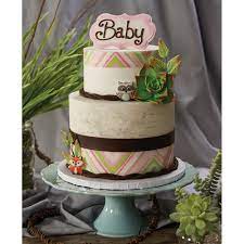 Boho Baby Shower 2 Tier Cake Design Decopac