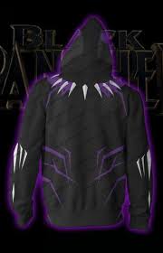 4.5 out of 5 stars. Black Panther Costume Purple Zip Up Hoodie Jacket Cosplayhoodie