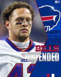 EXTENSION! The Bills have signed LB Terrel Bernard to a 4-Year $50 million  extension with $25.2 million guaranteed. The Bills defensive captain is  here to stay through 2029!
