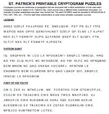 There are numerous kinds of travel organizer templates, which you are able to download and conserve from internet. St Patrick S Day Cryptogram Puzzles Puzzles Day Letter Example