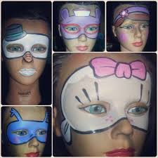 Doc Mcstuffins Character Masks Face Painting Ideas By Glitter Goose Paint Painter Disney Face Painting Doc Mcstuffins Birthday Party Doc Mcstuffins Birthday
