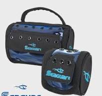 Seaguar Fishing Line Spool Dispenser Bag - Weather-Resistant Tackle Storage  (3-Spool)