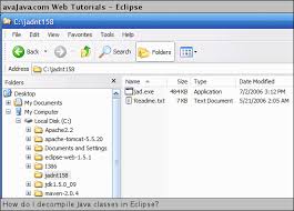 How Do I Decompile Java Classes In Eclipse Web Tutorials Avajava Com