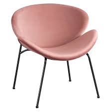 Accent chairs, living room chairs and swivel chairs that will provide stylish seating to any room. Jagger Rose Chair With Black Metal Legs At Home