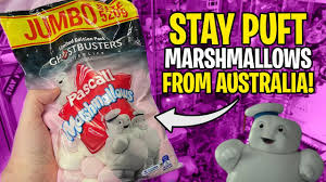 He first appears in the 1984 ghostbusters film as a logo on a bag of marshmallows in dana barrett's apartment, on an advertisement on a building near the ghostbusters' headquarters, and finally as the physical manifest. Let S Try Ghostbusters Stay Puft Marshmallows From Australia Youtube