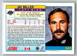 1991-92 Score Canadian English #543 Jay Miller Los Angeles Kings