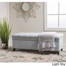 Hastings Tufted Fabric Storage Ottoman Bench By Christopher Knight Home Storage Ottoman Bench Fabric Storage Ottoman Tufted Storage Ottoman
