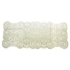 Paisley 36 Vinyl Table Runner In Prosecco Table Runners Vinyl Fabric Prosecco
