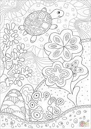 Make a coloring book with sea turtle coral reef for one click. Cute Sea Turtle In Coral Reef Coloring Page Free Printable Coloring Pages Turtle Coloring Pages Coral Reef Coloring Pages Coloring Pages