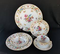 Floral Plates Noritake China Dresalda Dresden Flowers Etsy Floral Plates Noritake China China Sets