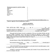 Quit Claim Deed Form Florida - Fill Online, Printable ...