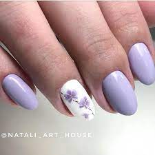 Lilac Blossom Nails Lavendernails Lilac Nails Design Lilac Nails Flower Nails