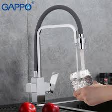 Wasserhahn kaufen spülrandloses wc mischbatterie bad und küche whirlpool badewanne dampfdusche wählen sie aus hunderten von produkten bestellen sie versandkostenfrei. Amedeverre Kaufen Gunstig Gappo Schwarz Kuche Wasserhahn Mit Gefiltertes Wasser Mixer Waschbecken Messing Kran Filter Tap Preise Online