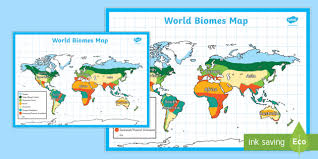 Ks2 World Biomes Map Primary Geography