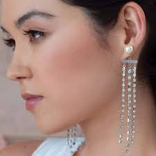 Long Bridal Earrings 2024