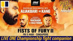 Kampsportseventet drar igång klockan 13.30 svensk tid i singapore. Live Fight Companion One Championship Fists Of Fury Ii Scmp Mma Youtube