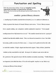 Proofreading Practice Punctuation And Spelling Worksheet Education Com Punctuation Worksheets Spelling Worksheets Editing Practice Worksheets