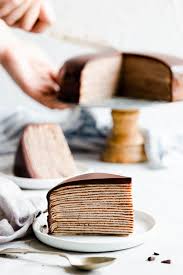 Chocolate Crepe Cake Recipe Chocolate Crepes Crepe Cake Crepe Cake Chocolate