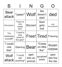 Check spelling or type a new query. The Long Dark Bingo Card