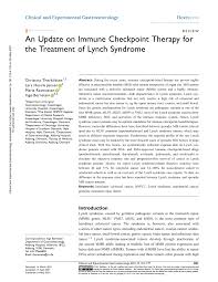 PDF) An Update on Immune Checkpoint ...