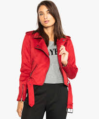 Check spelling or type a new query. Gemo Vetements Blouson Style Perfecto Aspect Suedine Rouge Vestes Femme Gemo