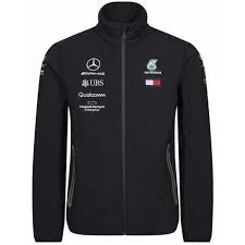 Mercedes Amg Petronas Motorsport 2019 F1 Team Softshell Jacket Black Soft Shell Jacket Team Jackets Mercedes Amg
