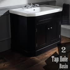 A bathroom vanity unit is a piece of furniture combining the bathroom basin with a useful storage cabinet. Silverdale Empire 2 Door Floor Standing Vanity Unit With Basin Blue Logo 920mm Wide 2 Th Blac