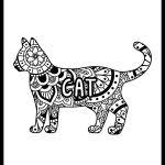 Here are our halloween coloring pages for adults (or talented kids !). Free Cute Mandala Cat Coloring Page The Art Kit