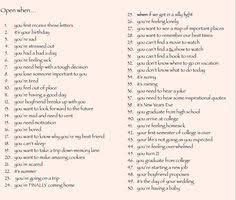 Birthday Card Ideas For Your Best Friend 50 Open When Card Ideas For Your Best Friend Birthday Surprises For Friends Birthday Quotes For Best Friend Open When Letters