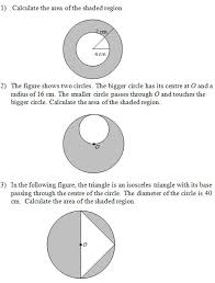 This worksheet is a great introduction to the topic. Area Of Shaded Regions That Involve Circles Worksheets And Solutions