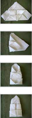 Bishops Hat Napkin Folding Style Napkin Folding Handmade Crafts Gifts Handkerchief Crafts