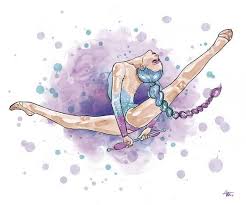 Dibujo Gimnasia Ritmica Mazas Fondo De Pantalla De Gimnasia Gimnasia Dibujo Ritmica