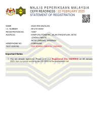 Pendaftaran medex keputusan medex muet on demand. Registration Slip 1