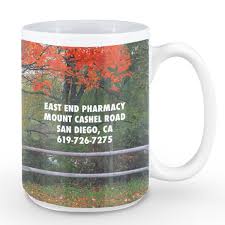 Custom Britebrand 15 Oz Ceramic Mug With C Shaped Handle National Pen Center the mug wrap around the mug and transfer image so that it is even with both sides of the mug handle. national pen