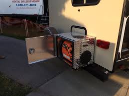 Maybe you would like to learn more about one of these? Generator Boxes For Travel Trailers Campers Rv Single Box Installed On A Travel Trailer Travel Trailer Generator Travel Trailer Generator Box
