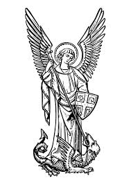 Y tú, oh príncipe de la milicia celestial, con el poder que dios te ha conferido, arroja al infierno a satanás, y a los demás. Dibujo Para Colorear Arcangel Miguel Dibujos Para Imprimir Gratis Img 29725