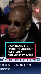 Protesters demanding a #ceasefire in #Gaza shouted over congressional  speakers at an event