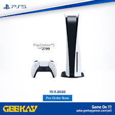 geekay games بلايستيشن ٥ متوفر الان للطلب المسبق في قطر facebook
