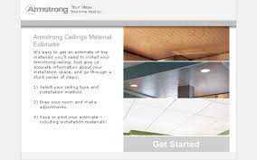 Armstrong Ceilings Material Estimator Trick Digital