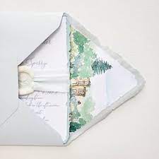 Barnsley Resort Envelope Liner Envelope Liners Custom Envelope Liners Elegant Wedding Invitations